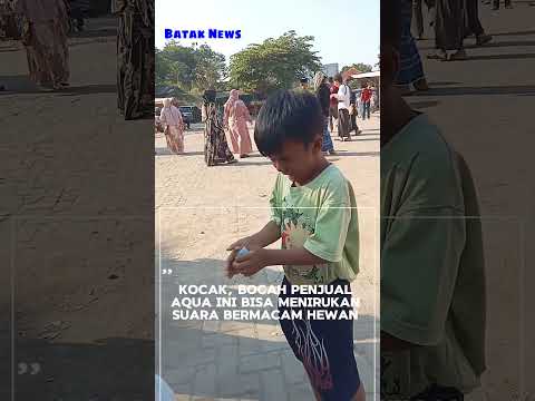 Kocak, Bocah penjual Aqua Ini Bisa Menirukan Suara bermacam hewan  #kocak #lucu