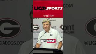 Kirby Smart LIKES what he has in the outside linebacker room. #godawgs #georgiafootball