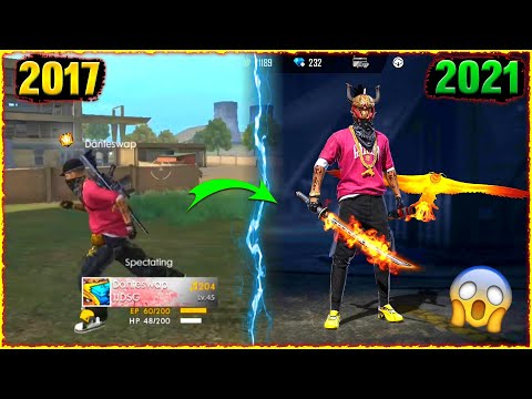 FREE FIRE PLAYERS 2017 VS 2021 | Garena Free fire