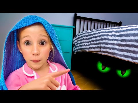 Nastya learns to sleep alone with dad's help