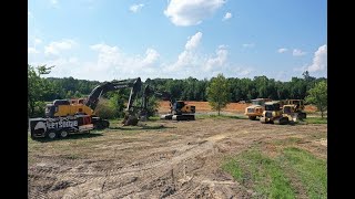 4 Man Crew Today Moves A Mountain 6 Acre Pond Build!