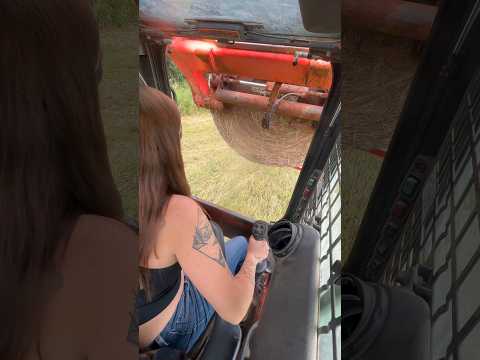 Farm Girl 👩‍🌾 🚜 | Beautiful Tractors #shorts #tractor #viral