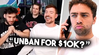 MrBeast Wanted $10,000 or I Stayed Banned