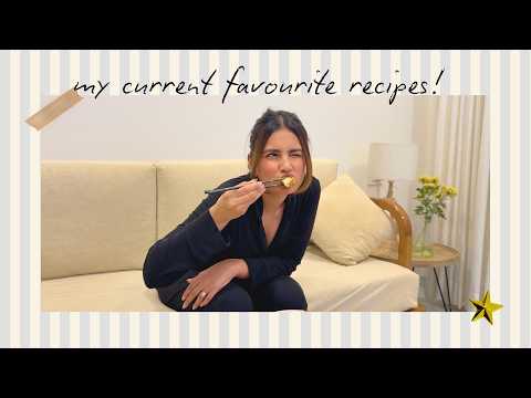 my current fav recipes🧑🏽🍳 - peanut chilli ramen, bhindi & creamy garlic pasta!