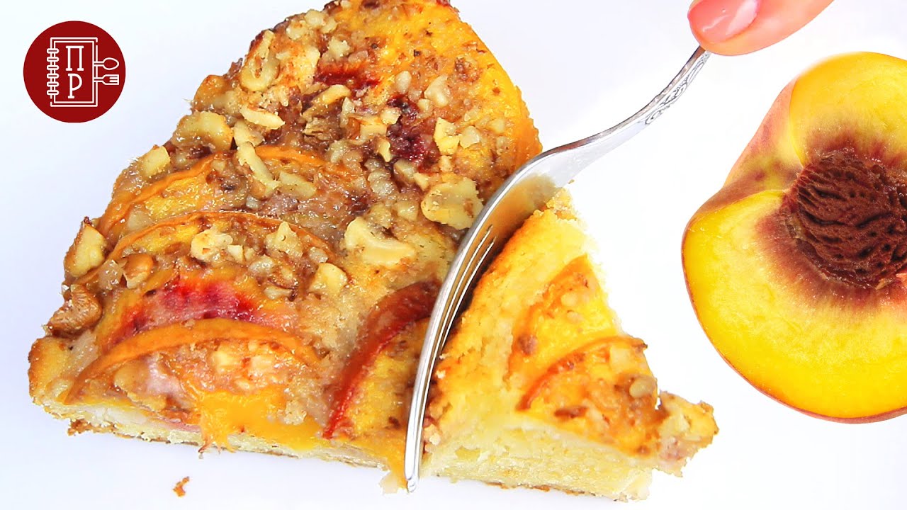 Потрясающий Пирог с Персиками! Нежное Тесто, Сочная Начинка и Хрустящая Корочка!