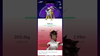I caught shadow Raikou 😈 #pokemongo