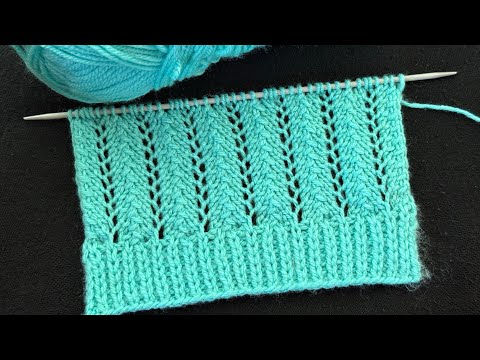 Very very easy knitting design just two rows repeat knitting pattern 