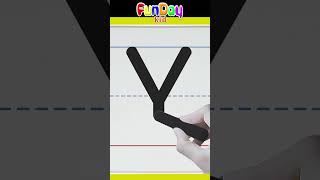 How to Write Uppercase Letter Y -  @FunDayKid  Full Video - https://youtu.be/UuOSVfGOcdg