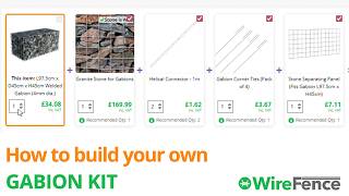 Video How to build your own gabion kit on our website