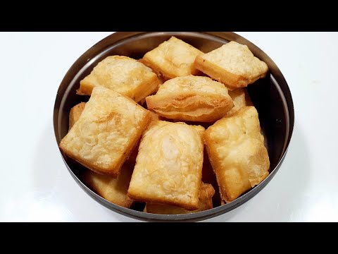 ஒவன் இல்லாமல் மொரு மொரு பிளைன் பப்ஸ் | Plain Puffs Recipe in Tamil | Puffs Recipe without Oven Tamil