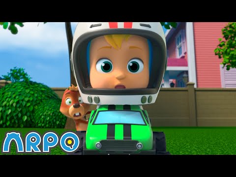 Baby Daniel Learns to Drive! | 2 HOURS OF ARPO! | Funny Robot Cartoons for Kids!