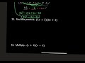 Multiplying and Simplifying Expressions