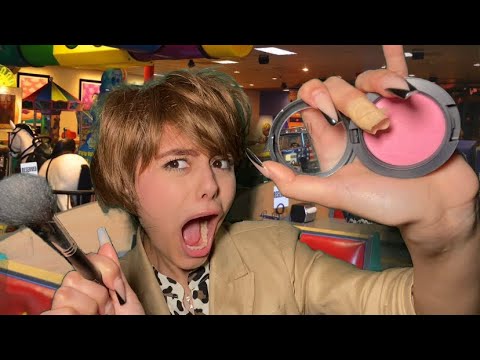 ASMR~ Karen Does Your Makeup at Chuck E. Cheese