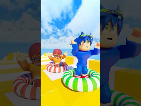 Speedy Sube a Un Tobogán De Agua en Roblox!