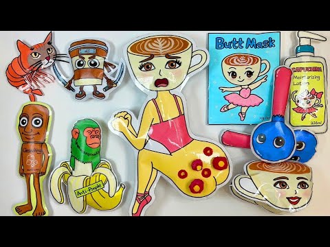 ✨BALLERINO CAPUCHINA⭐️POP THE PIMPLES | Care tips #italianbrainrot #asmr #papercraft #squishy