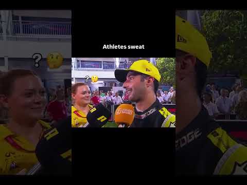 It’s real sweat 😂💦 This interview is so funny 😅 #running #f1 #formula1