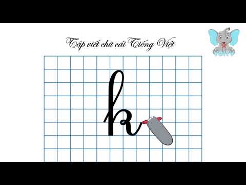 Dạy Bé Viết Chữ Cái Tiếng Việt | Học Chữ Cái Tiếng Việt | Teach to write Vietnamese letters | Voi TV