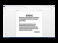 Vertical Alignment in Microsoft Word