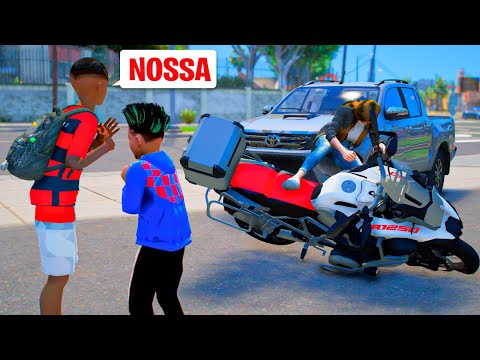 GTA V: VIDA REAL | ATROPELARAM MINHA NAMORADA E FUGIRAM