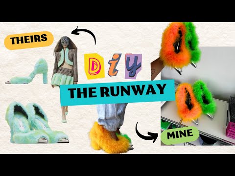 D.I.Y THE RUNWAY ep. 1 || FAUX FUR PUMPS