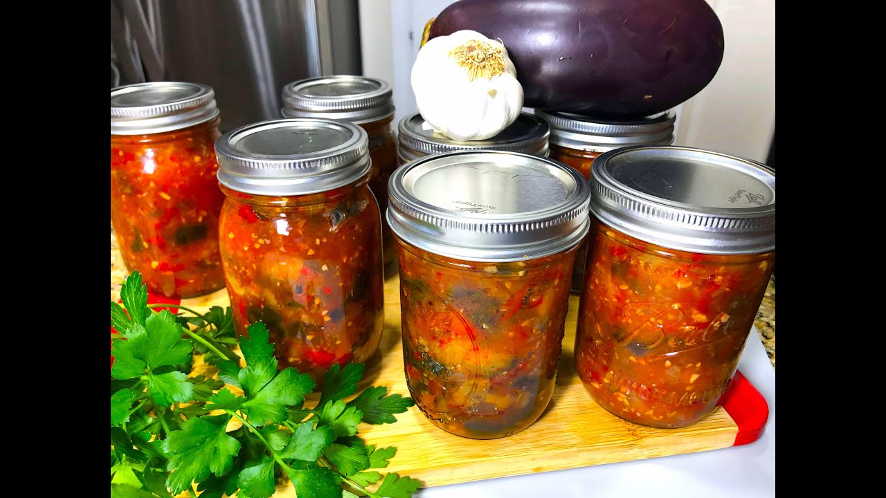Закуска из баклажанов на зиму без стерилизации. Изумительный Вкус и Самый простой рецепт.