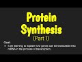 Transcription and RNA Processing Concepts