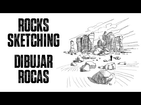 Aprender a dibujar || Rocks sketching || Dibujar rocas #2