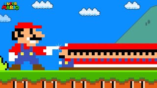 Super Mario Bros., but Everything Mario Touches Becomes WIDER!