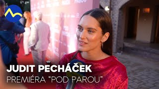 Judit Pecháček na premiére filmu Pod parou v amfiteátri v Senci | web markiza.sk