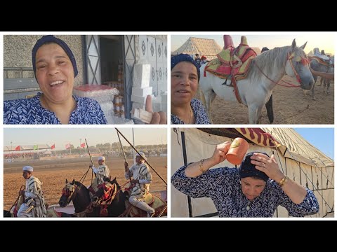 4K 🐎❤️🐴 مشينا لموسم ديال الخيل في تيفلت انا او ختي خديجة