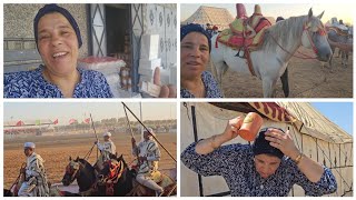 4K 🐎❤️🐴 مشينا لموسم ديال الخيل في تيفلت انا او ختي خديجة