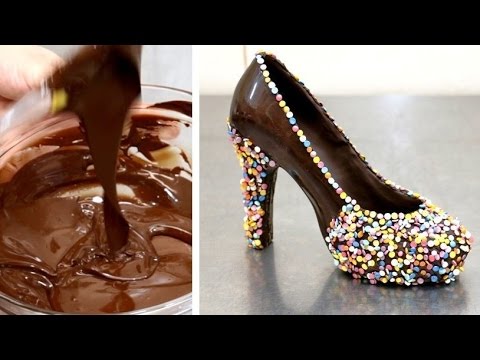 How To Temper Chocolate At Home/How To Make a Chocolate Shoe