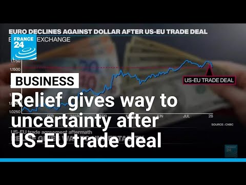 YouTube video thumbnail: Euro Currency Sees Strongest Decline in 2 Months After US-EU Trade Deal