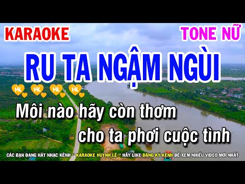 Ru Ta Ngậm Ngùi Karaoke Tone Nữ ( Khánh Ly ) Huỳnh Lê