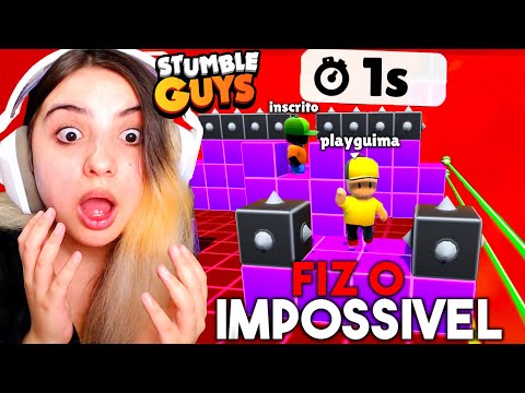 CHAMEI MEUS INSCRITOS pra ZERAR o BLOCKDASH LENDÁRIO mas ACONTECEU ISSO no STUMBLE GUYS...