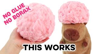 How to make the NEW viral cotton slime! No glue, no activator
