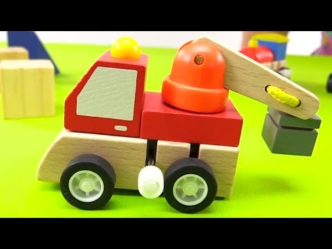Мультик про Кротика и рабочие машинки - Деревянные игрушки