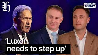 YouTube video thumbnail: "Luxon Needs to Step up": Political Panel on Winston Peters' "Racist" Rhetoric