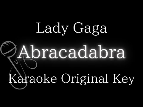 【Karaoke Instrumental】Abracadabra / Lady Gaga【Original Key】