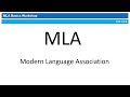 Understanding MLA Format and Its Benefits