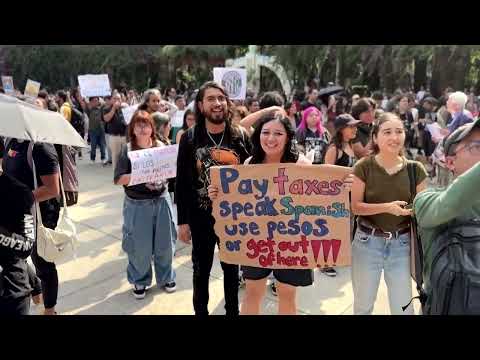 YouTube video thumbnail: Mexicans Protest Against Gentrification and US Migration
