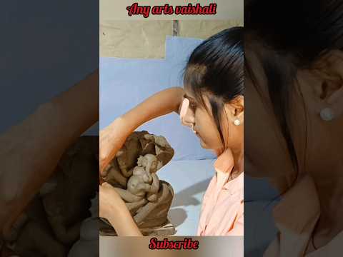 ganesha idol making || how to make ganpati bappa || how to make ganpati #shorts #short #ganesha