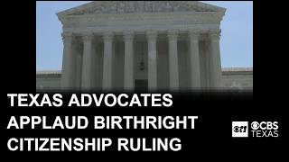 YouTube video thumbnail: Texas Advocates Applaud Ruling Striking Down Trump’s Birthright Citizenship Order