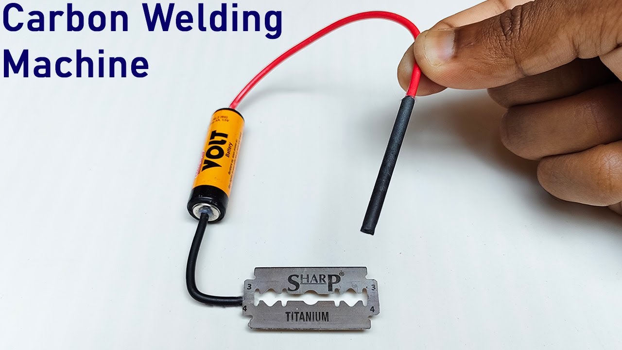 How To Make Simple Carbon Welding Machine At Home With Blade | Diy 12V Welding Machine