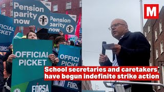 School Secretaries and Caretakers: ‘It’s a Real Tragedy We’ve Been Forced to Strike’