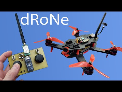 Drone Making with Handmade Remote Control. DIY FPV Drone. #fpvdrone #dronevideo