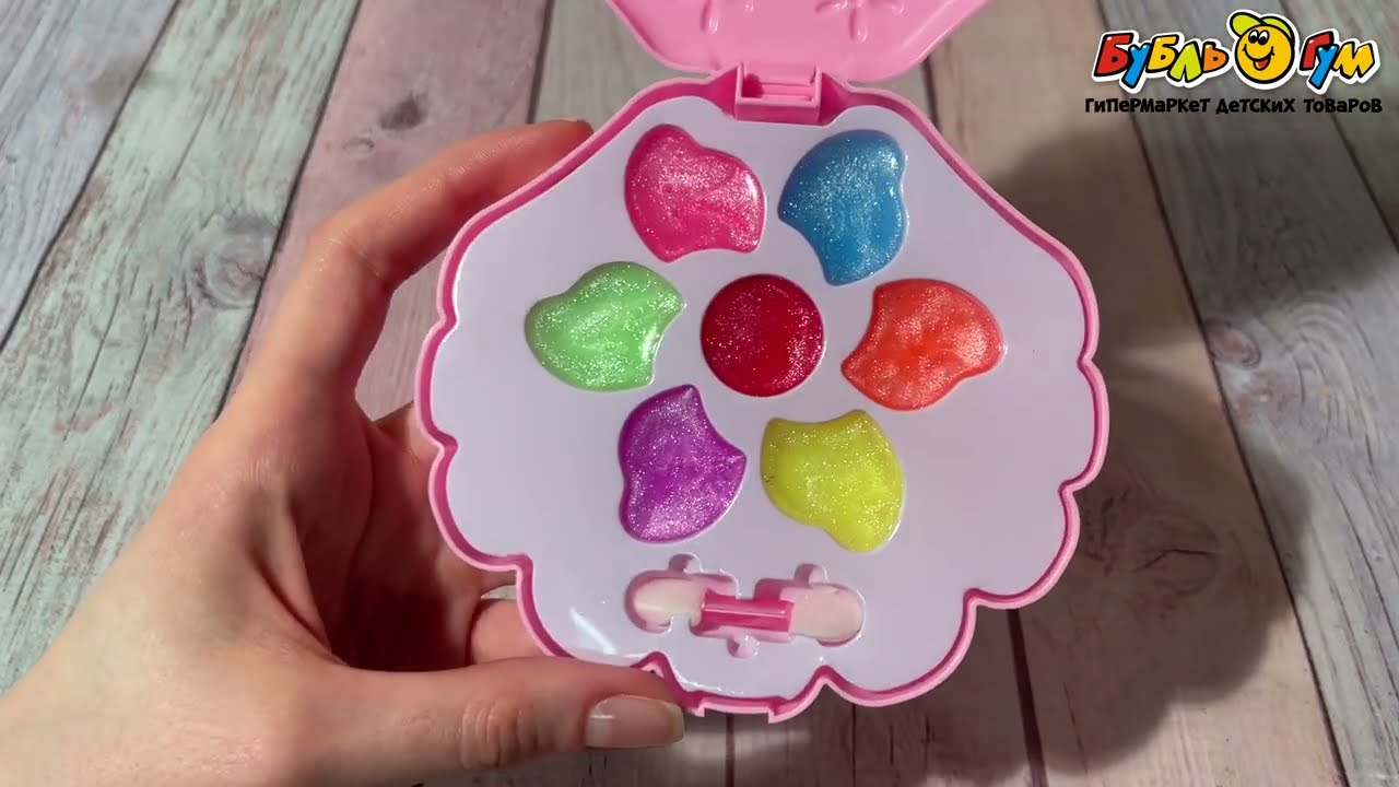 Набор декоративной косметики Милая леди блески для губ в футляре ракушка с 3лет - видео