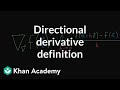 Understanding Partial and Directional Derivatives