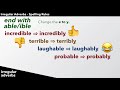 Adverb Formation Rules and Examples