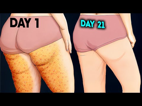 ONLY 4 EXERCISES TO LOSE FAT & CELLULITE FROM HIPS & HAMSTRING AREA